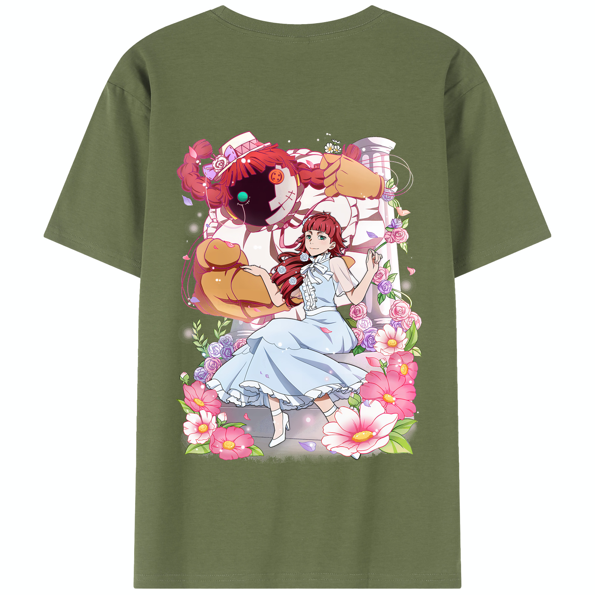 （画像用） 文豪ストレイドッグス Bungo Stray Dogs 綿100％半袖Tシャツ（背面プリント）